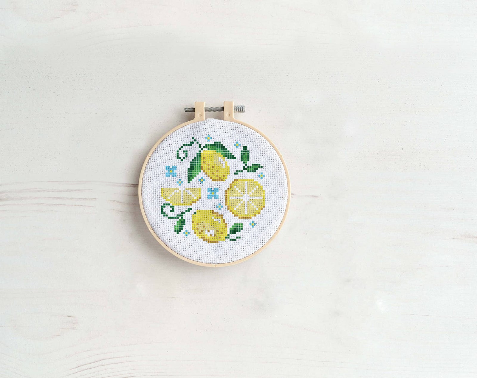 Simply Make Cross Stitch Kit - Lemons | Buy Online from The Home Crafters
