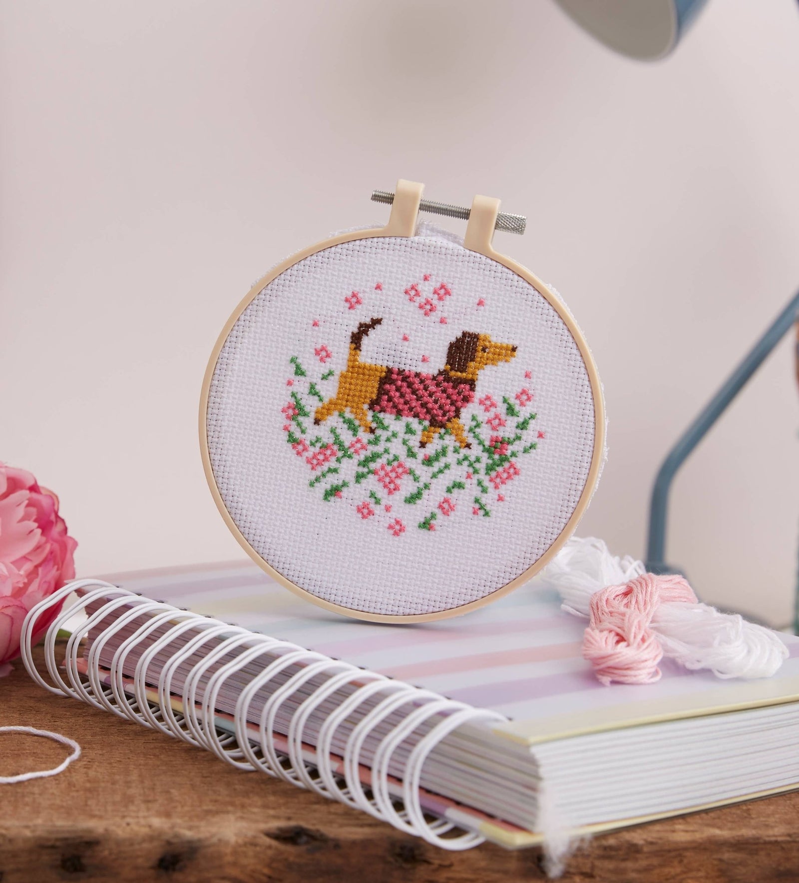 Simply Make Cross Stitch Kit - Sausage Dog | Buy Online from The Home Crafters
