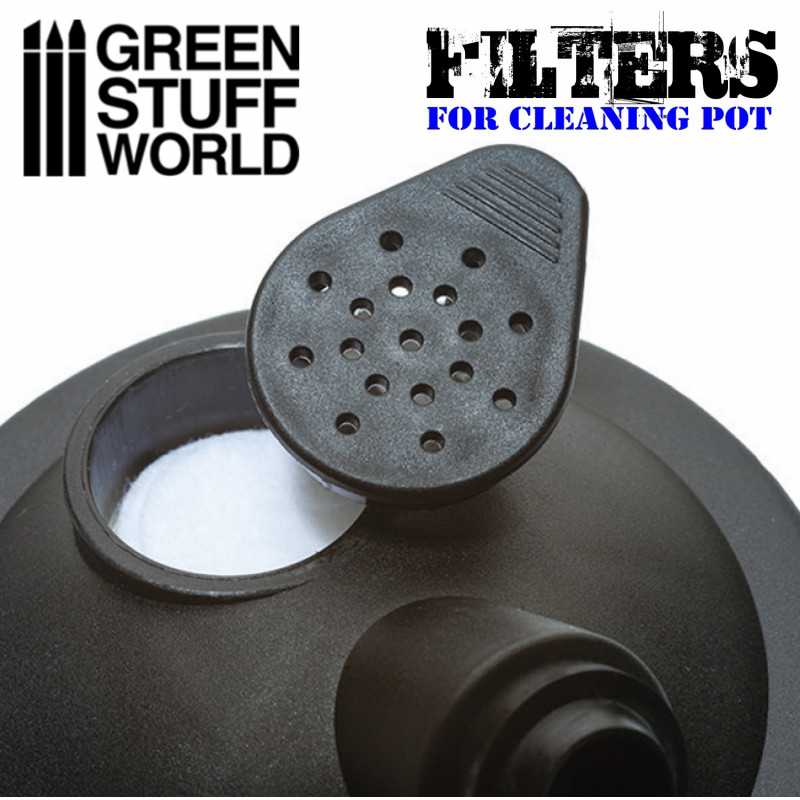 Green Stuff World: Airbrush Cleaning Pot Filters x5 | Buy Online from The Home Crafters