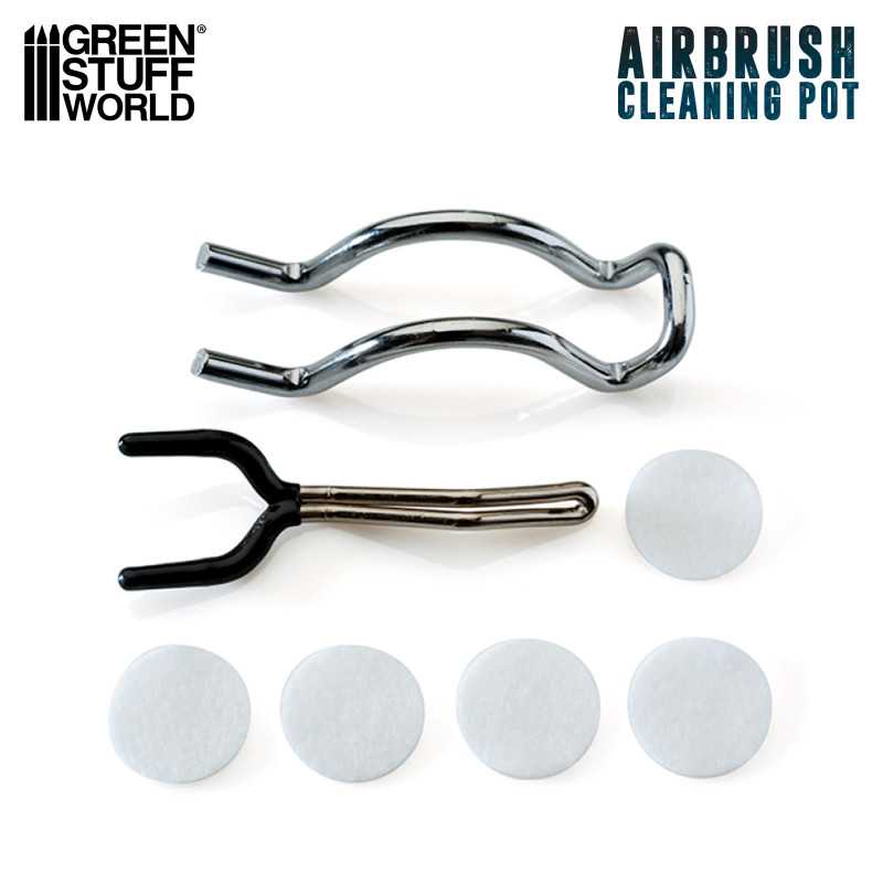 Green Stuff World: Airbrush Cleaning Pot with Holder | Buy Online from The Home Crafters