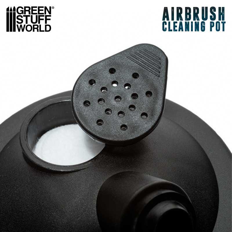 Green Stuff World: Airbrush Cleaning Pot with Holder | Buy Online from The Home Crafters