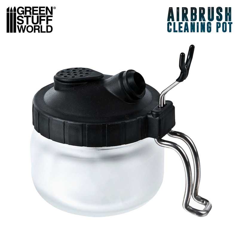 Green Stuff World: Airbrush Cleaning Pot with Holder | Buy Online from The Home Crafters