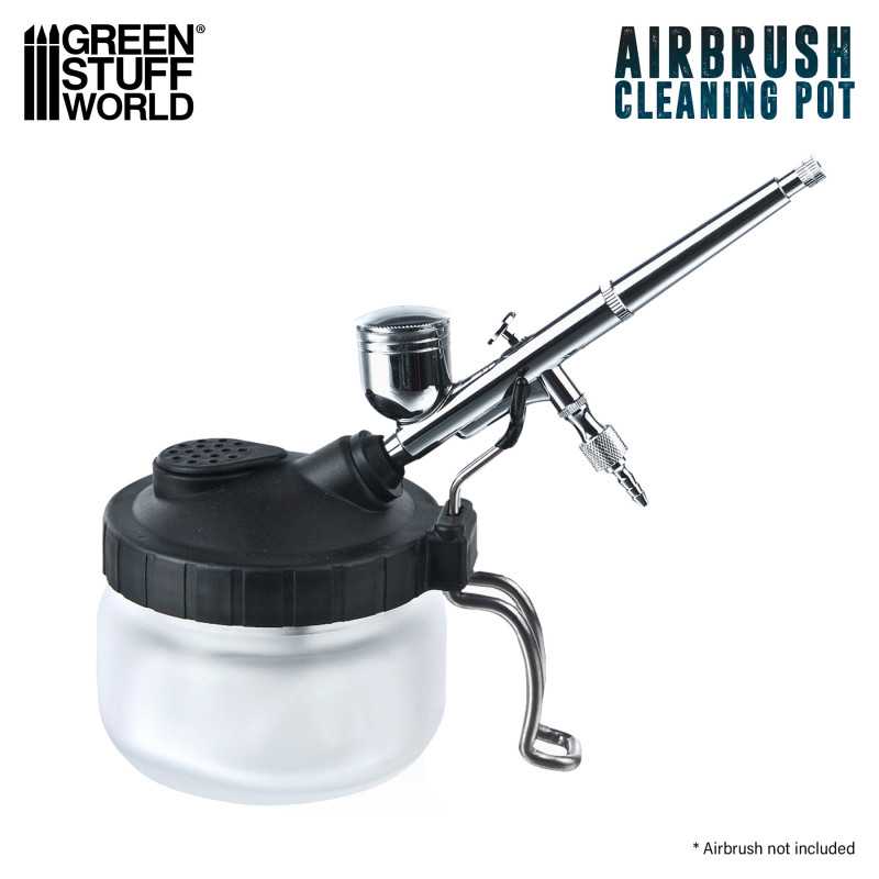 Green Stuff World: Airbrush Cleaning Pot with Holder | Buy Online from The Home Crafters