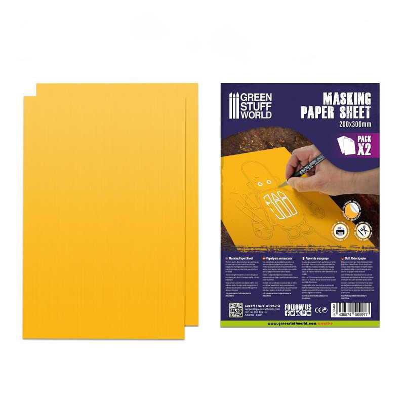 Green Stuff World: Airbrush Masking Paper Film Sheet x 2 | Buy Online from The Home Crafters
