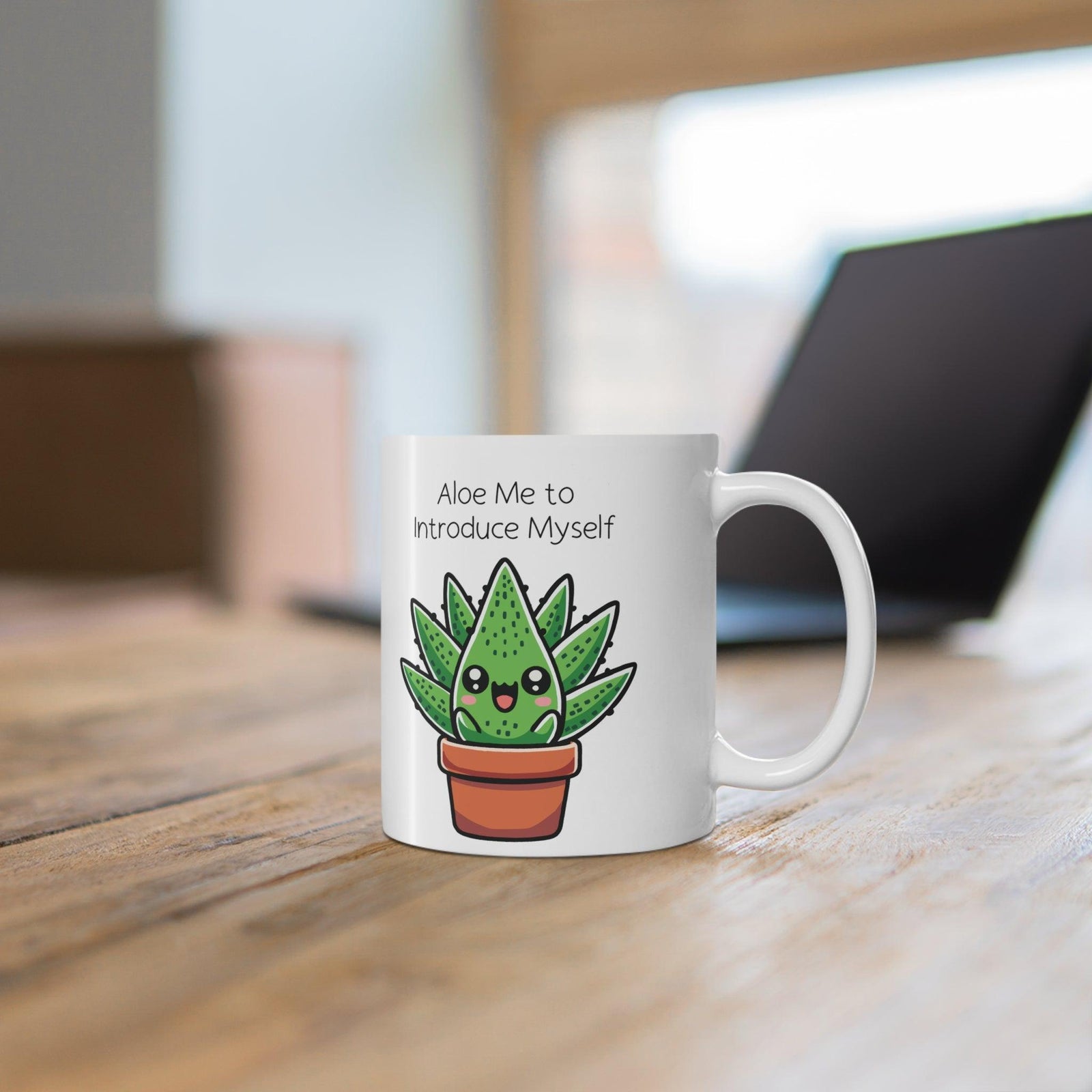 Aloe Me to Introduce Myself – Funny Aloe Vera Mug | Buy Online from The Home Crafters
