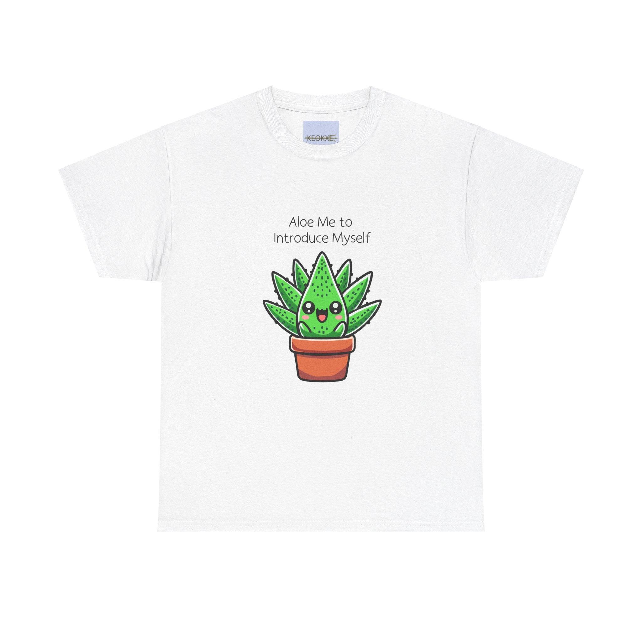 Aloe Me to Introduce Myself – Funny Plant Tee | Buy Online from The Home Crafters