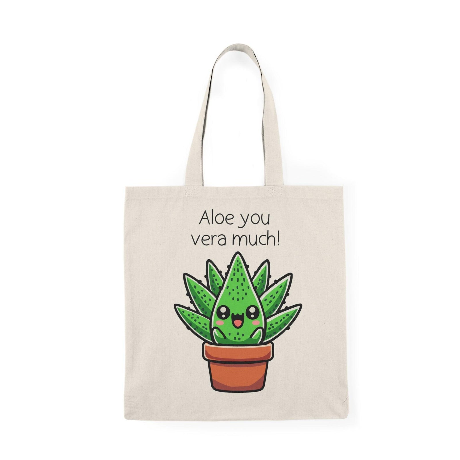 “Aloe You Vera Much” – Aloe Vera Pun Tote Bag | Buy Online from The Home Crafters
