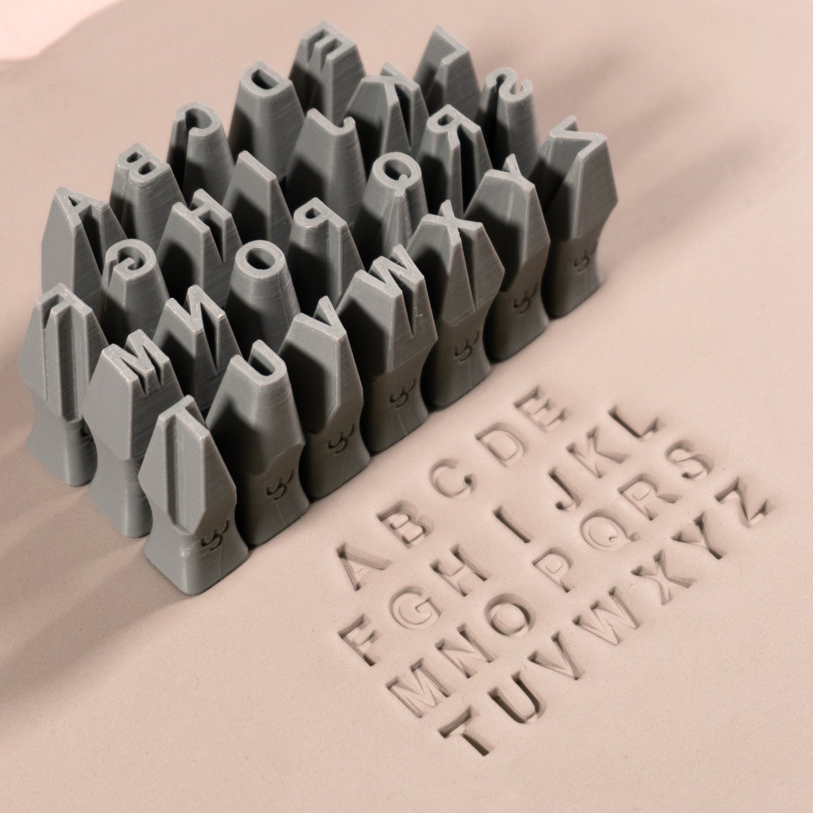 Alphabet Stamp Set | All Caps | Arial Bold Font | 7mm Width | Buy Online from The Home Crafters