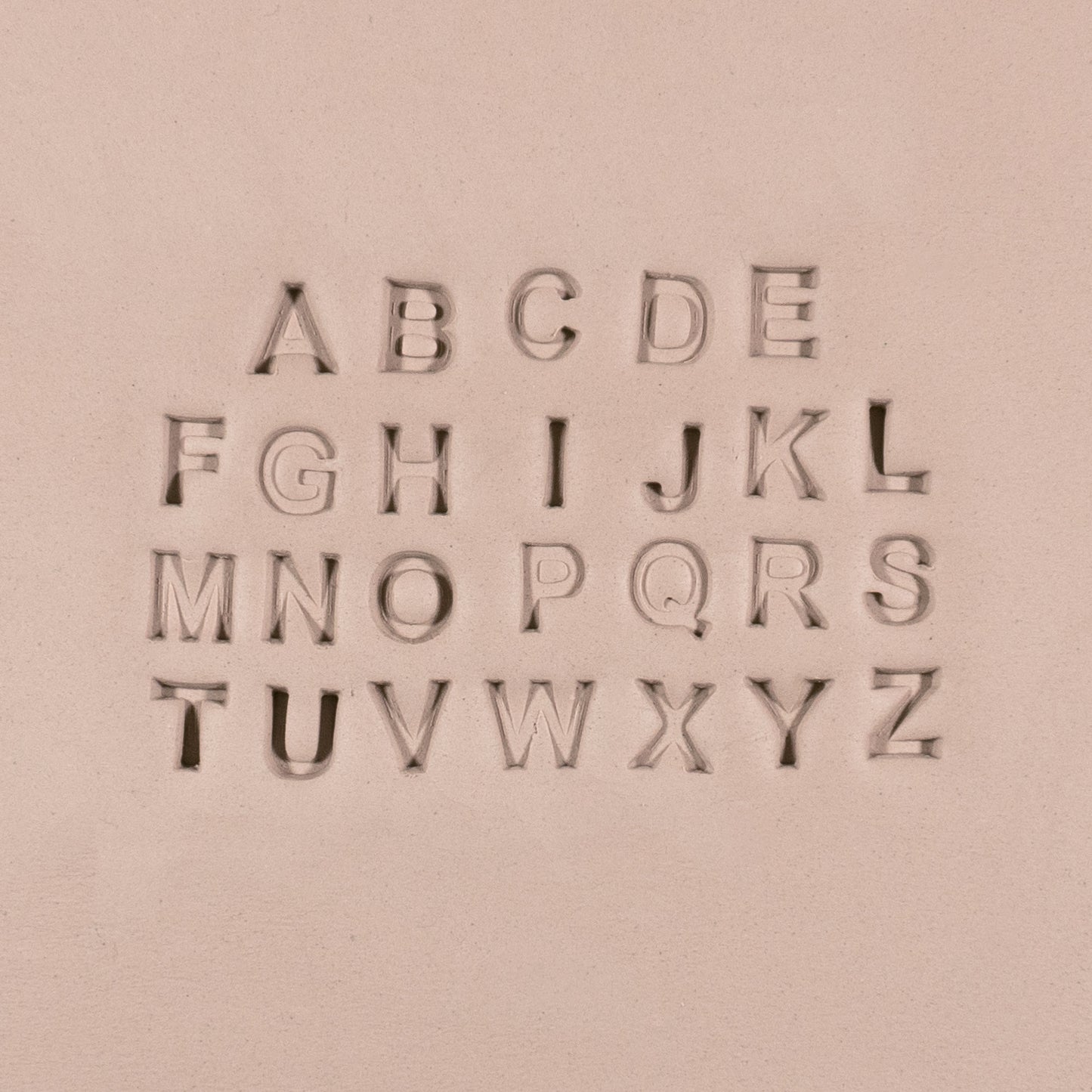 Alphabet Stamp Set | All Caps | Arial Bold Font | 7mm Width | Buy Online from The Home Crafters