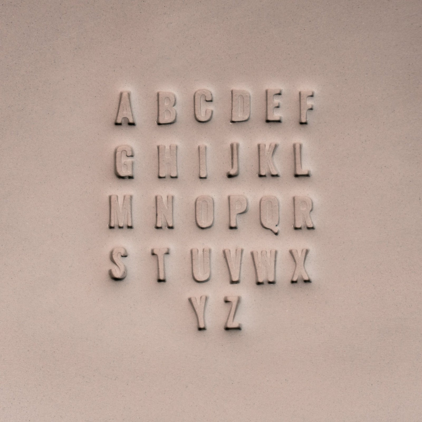 Alphabet Stamp Set | All Caps | Oswald Bold Font | 7mm Width | Buy Online from The Home Crafters