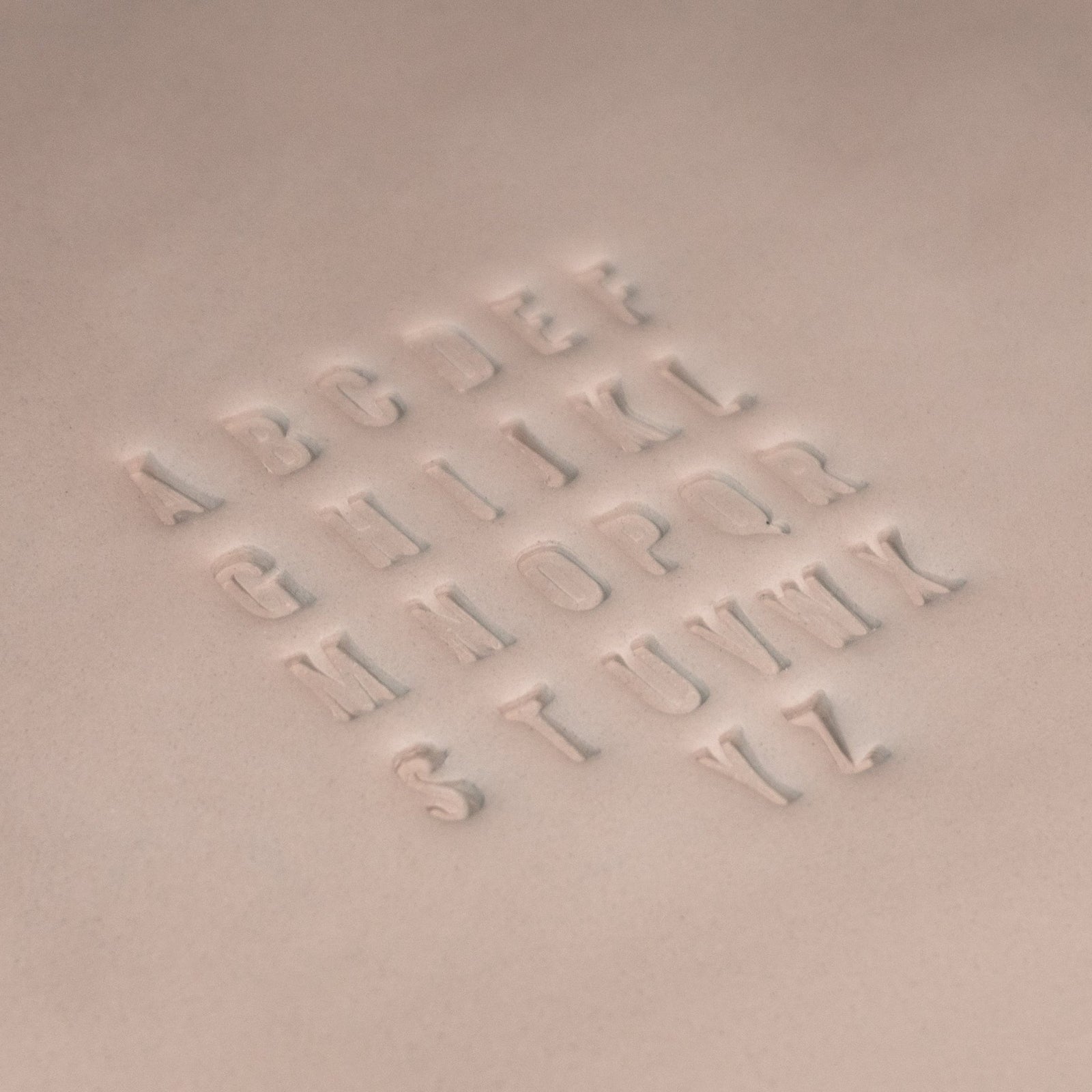 Alphabet Stamp Set | All Caps | Oswald Bold Font | 7mm Width | Buy Online from The Home Crafters