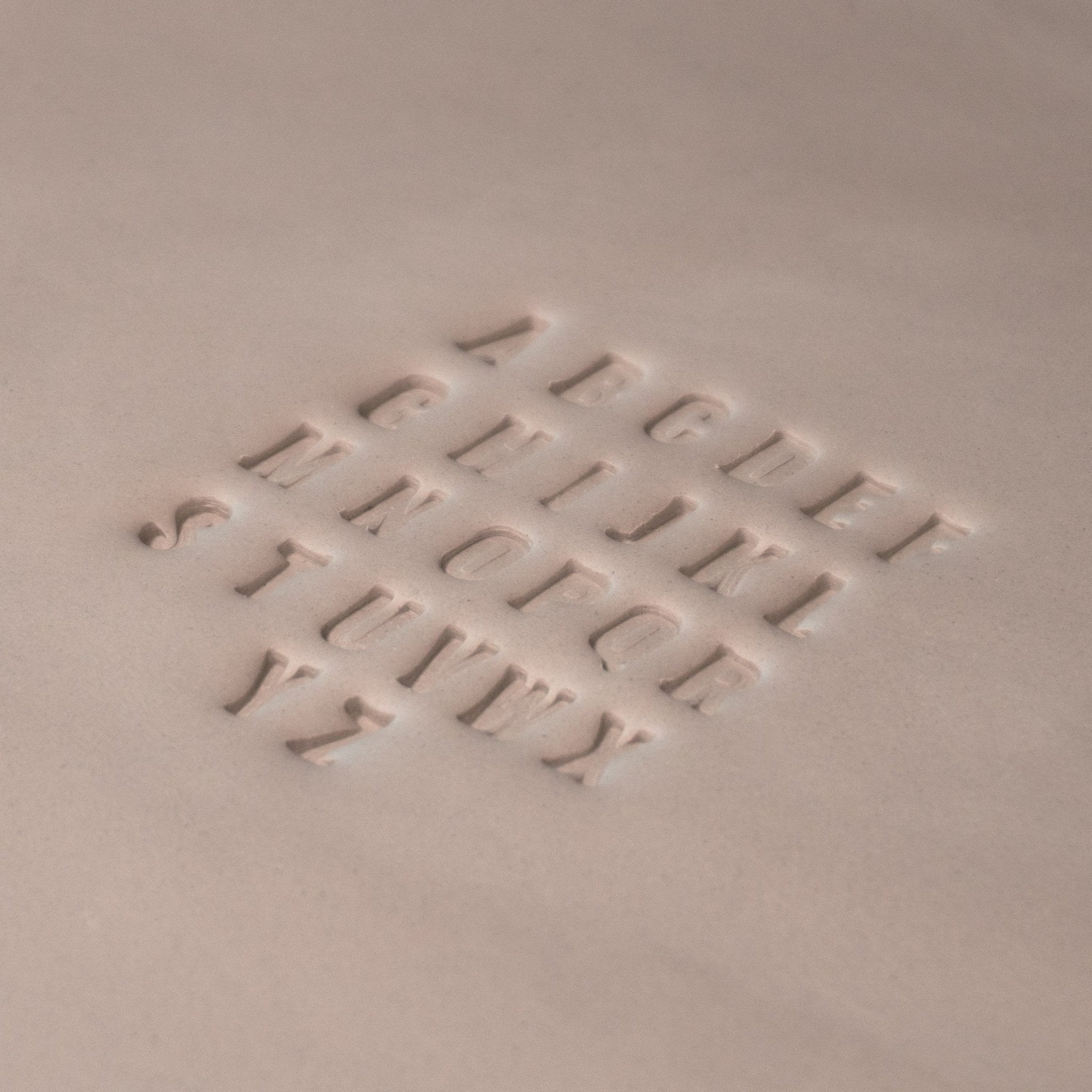 Alphabet Stamp Set | All Caps | Oswald Bold Font | 7mm Width | Buy Online from The Home Crafters