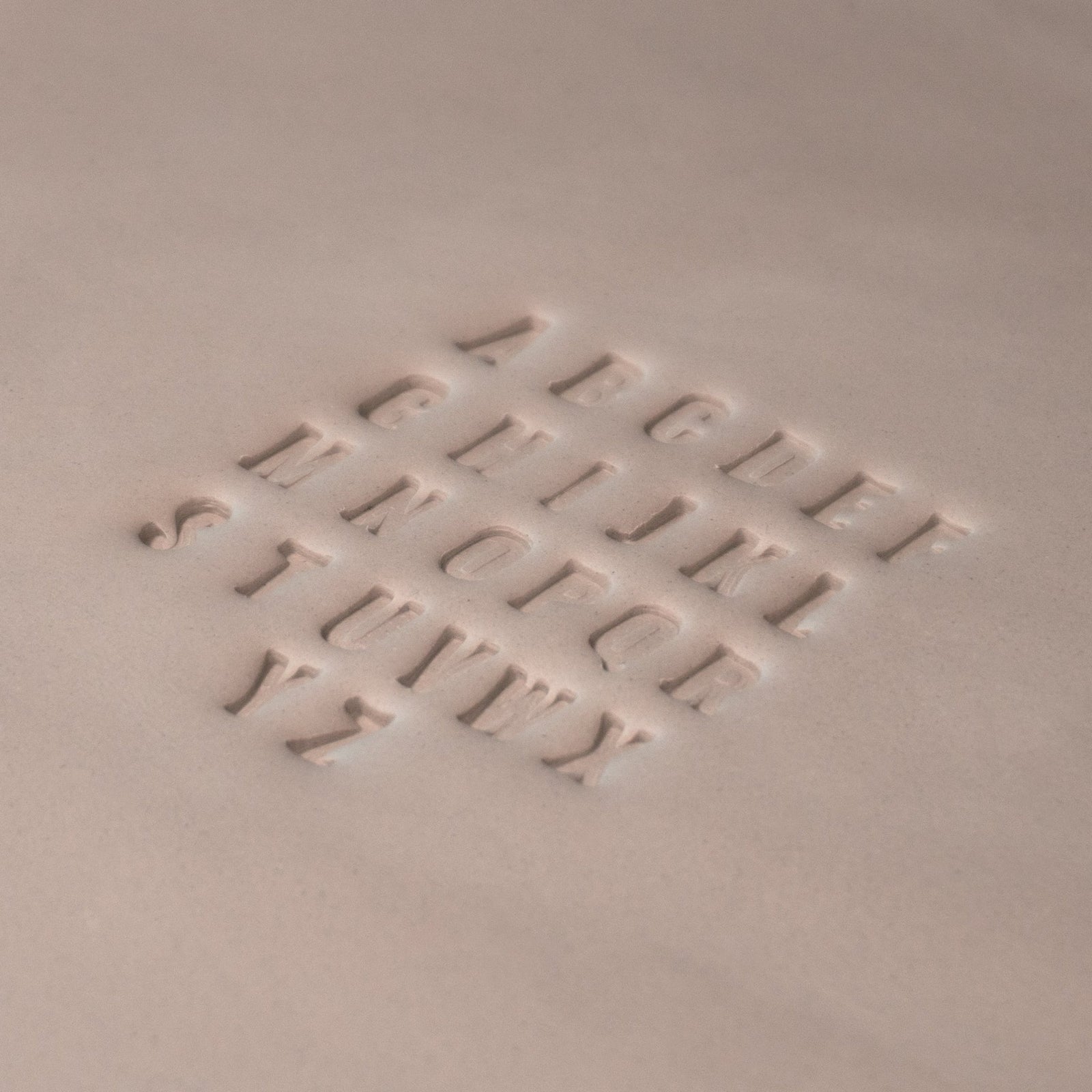 Alphabet Stamp Set | All Caps | Oswald Bold Font | 7mm Width | Buy Online from The Home Crafters