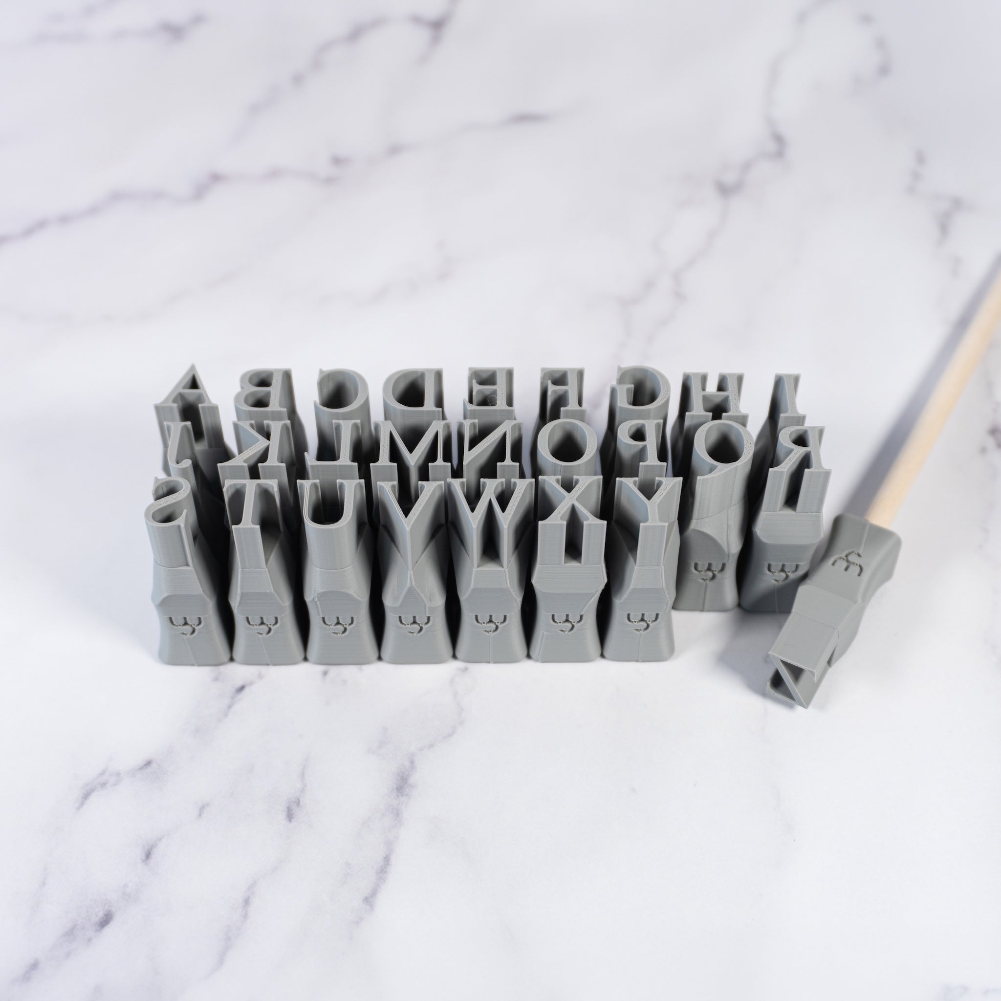 Alphabet Stamp Set | All Caps | Times New Roman Font | Buy Online from The Home Crafters