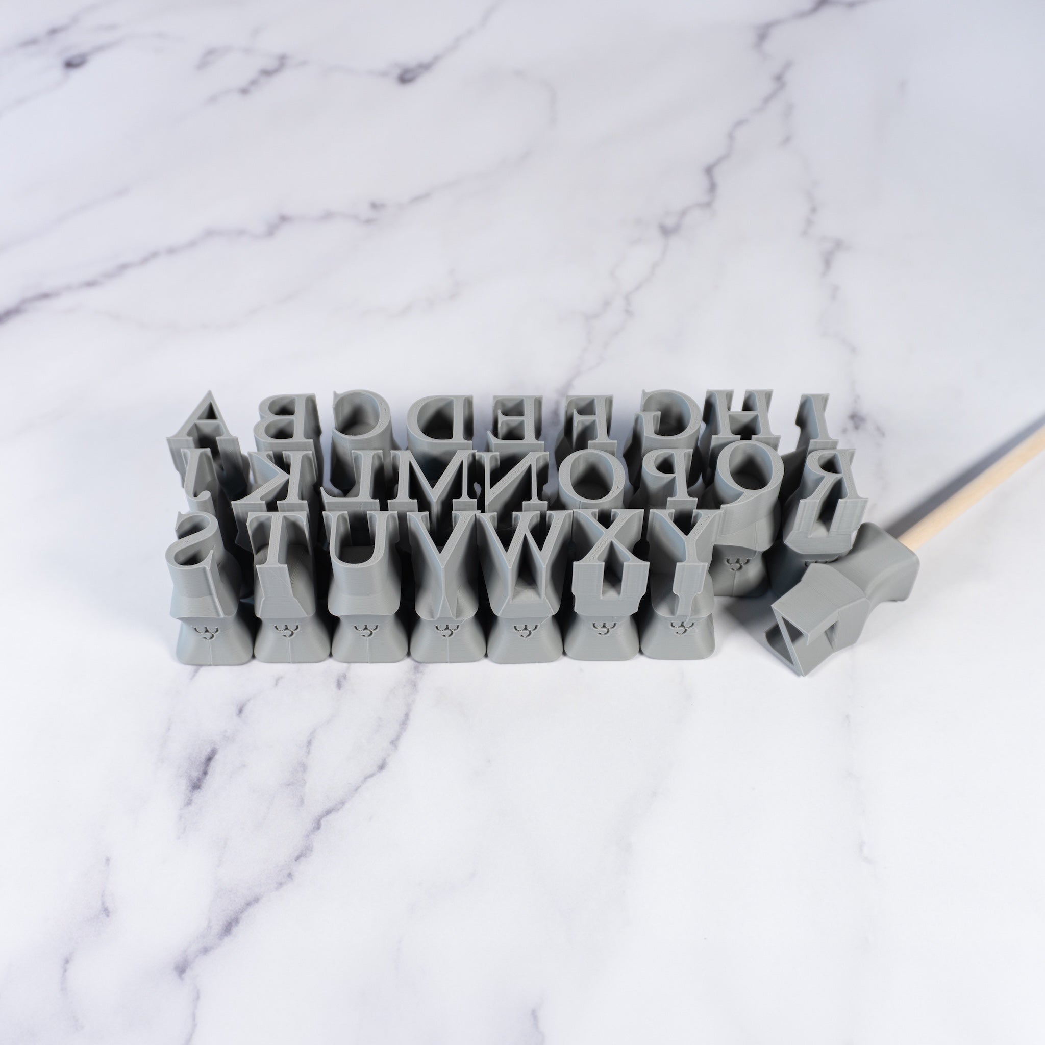 Alphabet Stamp Set | All Caps | Times New Roman Font | Buy Online from The Home Crafters