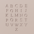Alphabet Stamp Set | All Caps | Times New Roman Font