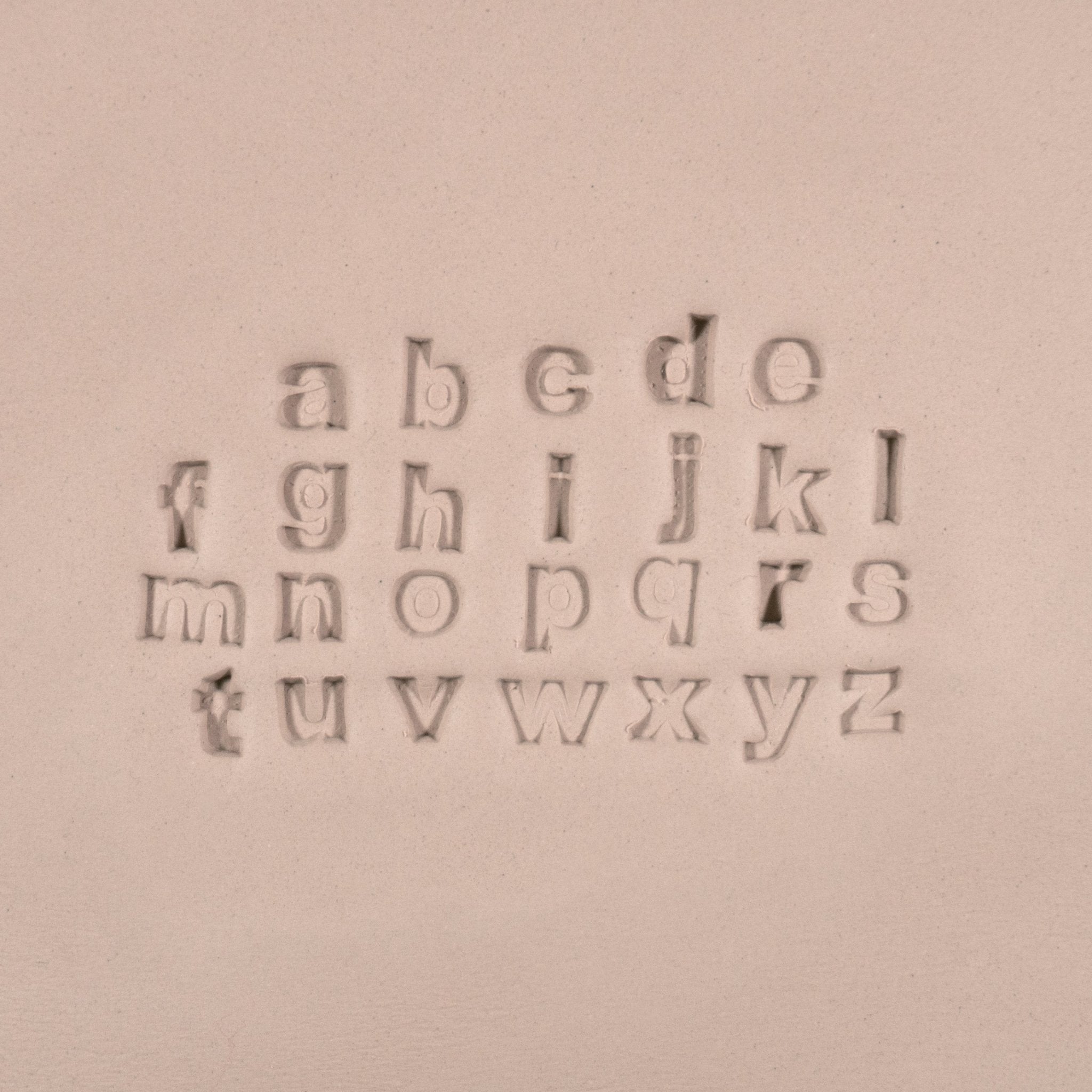 Alphabet Stamp Set | Lowercase | Arial Bold Font | 7mm Width | Buy Online from The Home Crafters