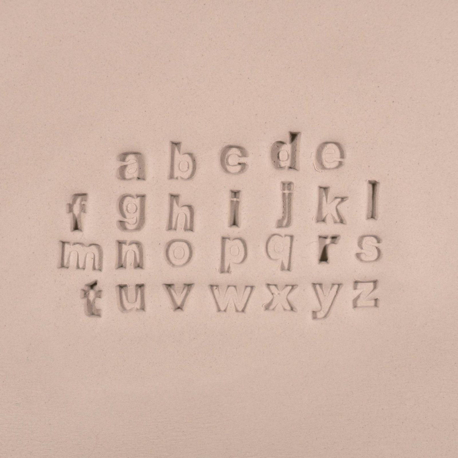 Alphabet Stamp Set | Lowercase | Arial Bold Font | 7mm Width | Buy Online from The Home Crafters