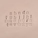 Alphabet Stamp Set | Lowercase | Arial Bold Font | 7mm Width | Buy Online from The Home Crafters