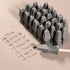 Alphabet Stamp Set | Lowercase | Arial Bold Font | 7mm Width | Buy Online from The Home Crafters