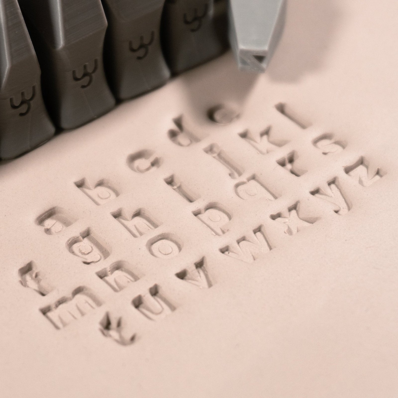 Alphabet Stamp Set | Lowercase | Arial Bold Font | 7mm Width | Buy Online from The Home Crafters
