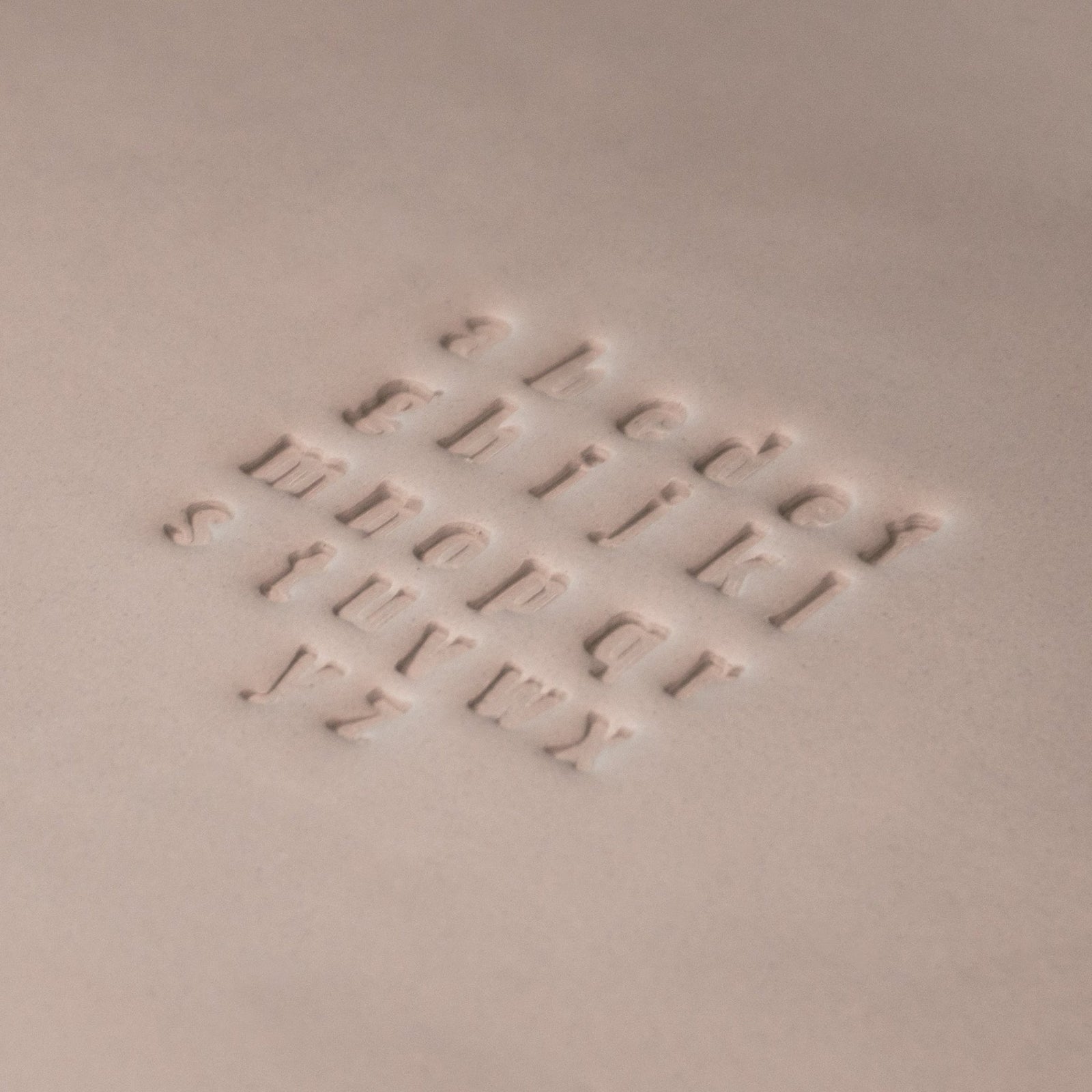 Alphabet Stamp Set | Lowercase | Oswald Bold Font | 7mm Width | Buy Online from The Home Crafters