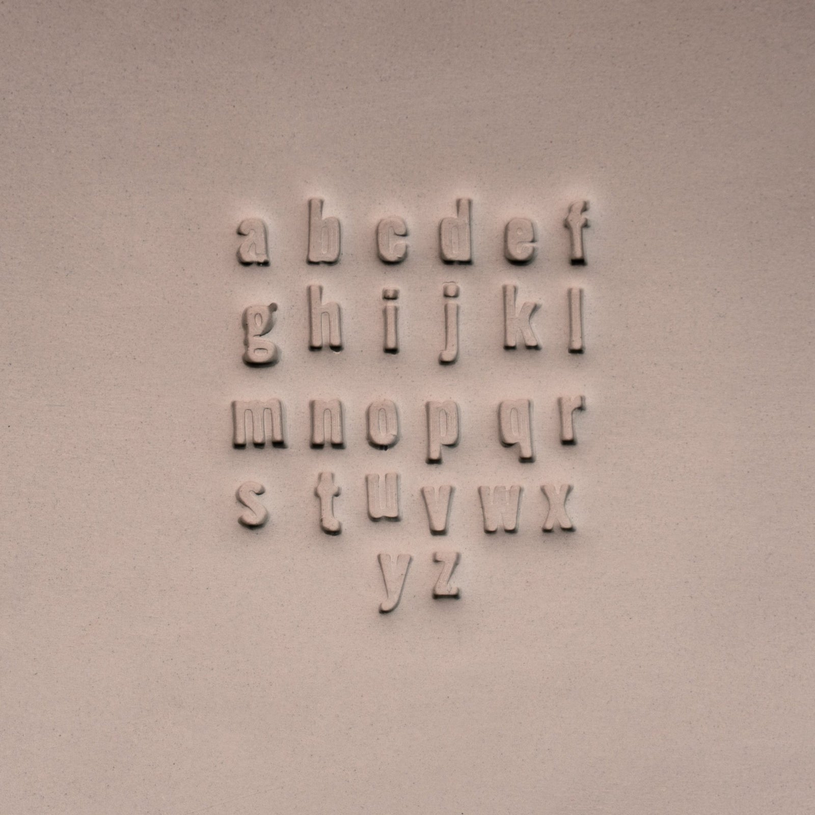 Alphabet Stamp Set | Lowercase | Oswald Bold Font | 7mm Width | Buy Online from The Home Crafters