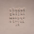 Alphabet Stamp Set | Lowercase | Oswald Bold Font | 7mm Width | Buy Online from The Home Crafters