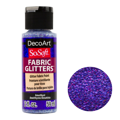 DecoArt SoSoft Acrylic Glitter Fabric Paint - 2oz