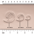 Ammonite Fossil Shell Stamp - Photo Textured - Style 1 | Buy Online from The Home Crafters