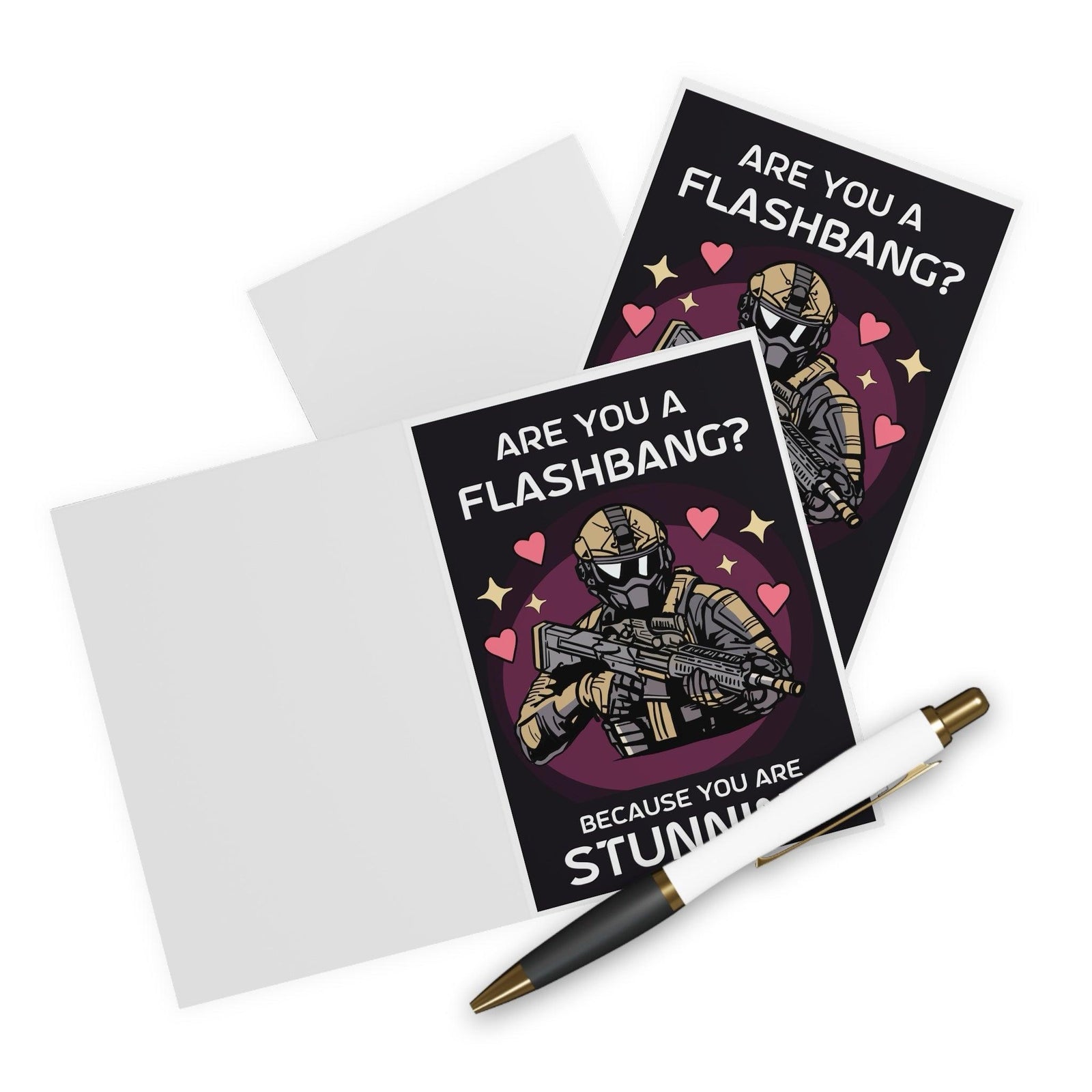 Are You a Flashbang? – Funny Gamer Greeting Card | Buy Online from The Home Crafters