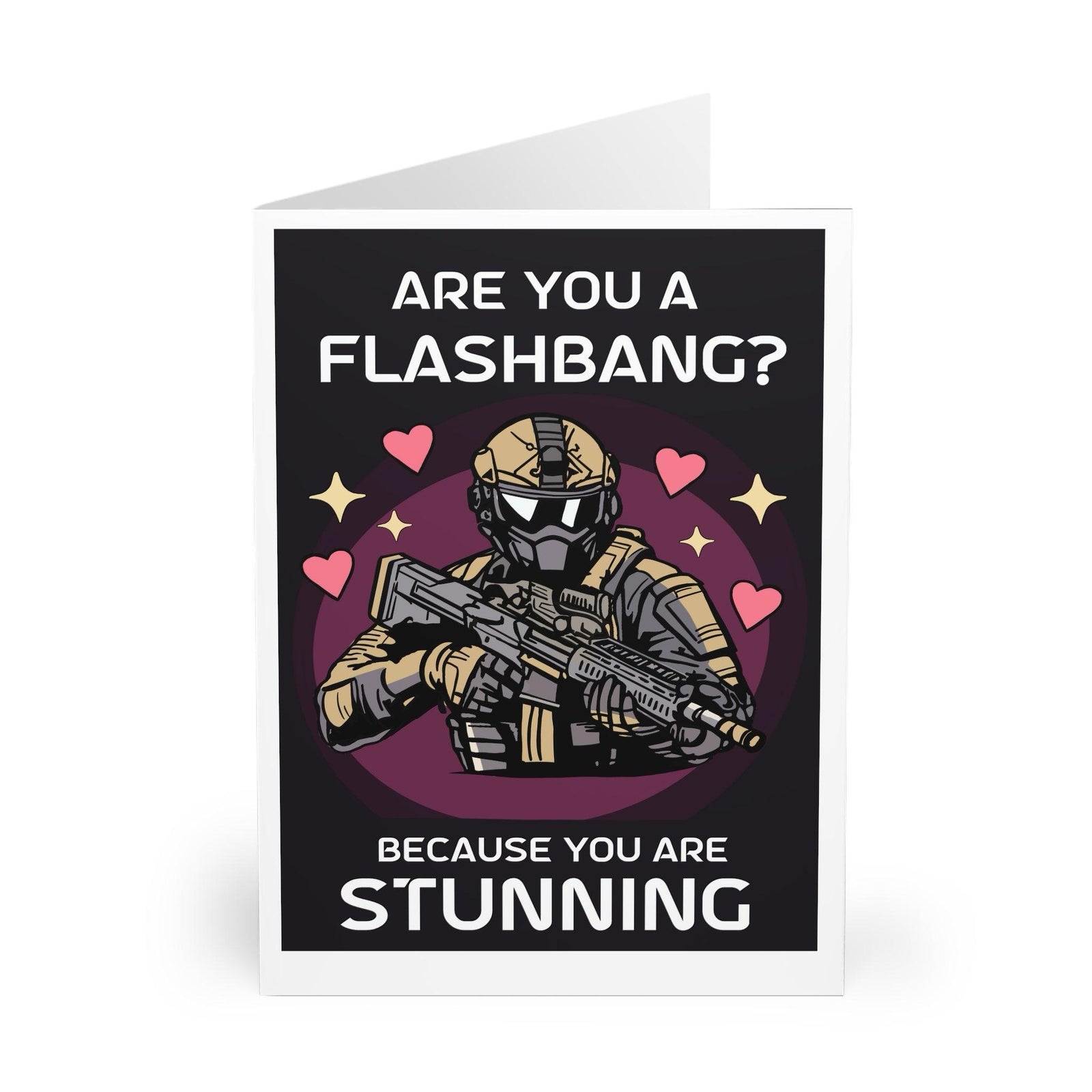 Are You a Flashbang? – Funny Gamer Greeting Card | Buy Online from The Home Crafters