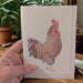 Art Print Greetings Card - Bird Series - Chicken | Buy Online from The Home Crafters