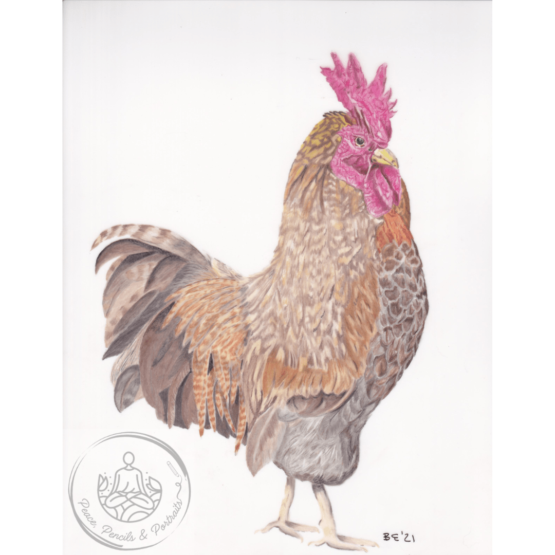 Art Print Greetings Card - Bird Series - Chicken | Buy Online from The Home Crafters