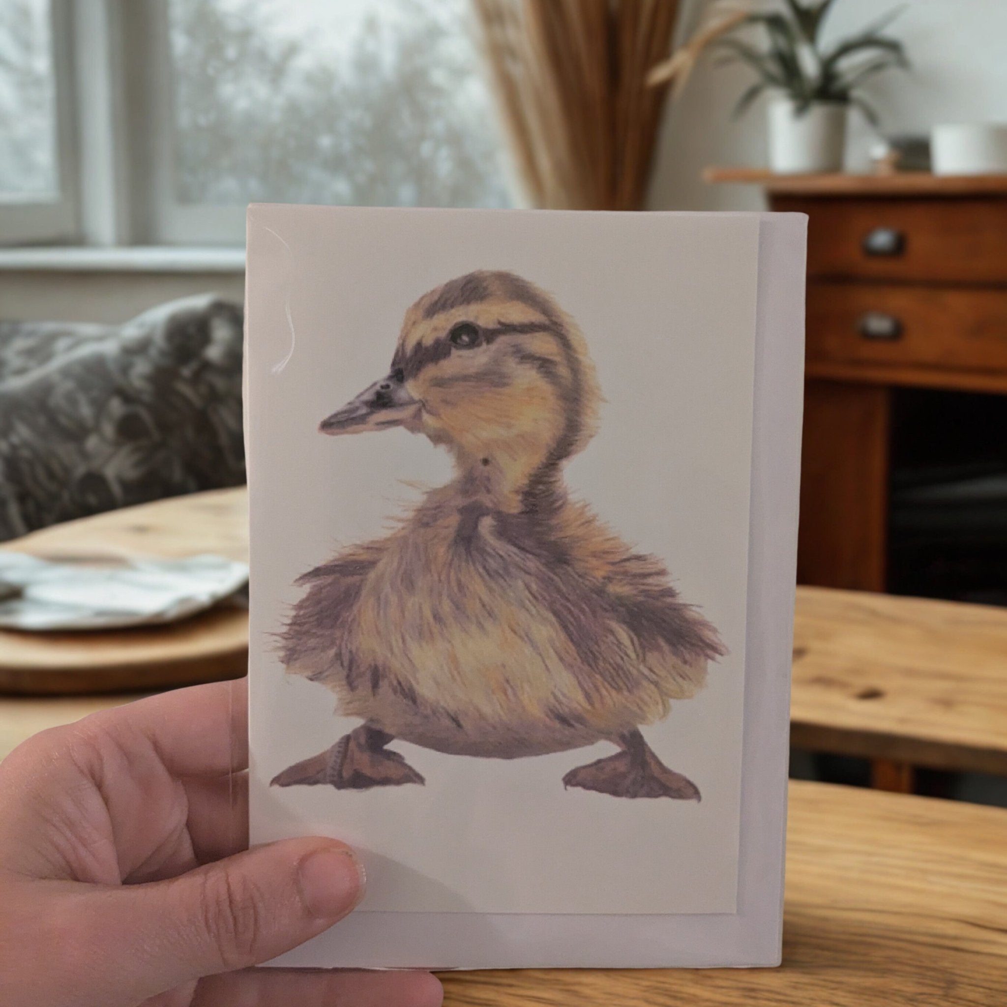 Art Print Greetings Card - Bird Series - Duckling | Buy Online from The Home Crafters