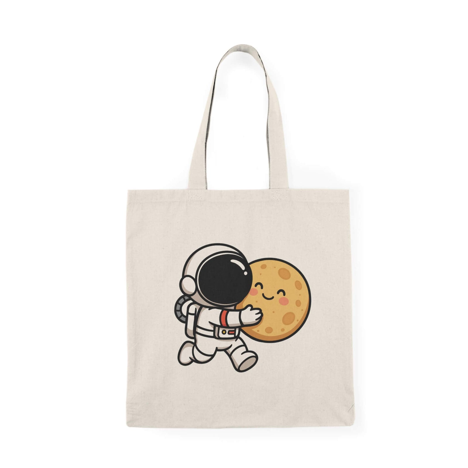 Astronaut Hugging Moon Tote Bag – Cute Eco Shopper Gift | Buy Online from The Home Crafters