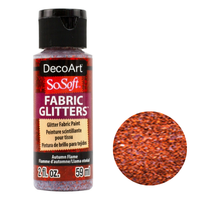 DecoArt SoSoft Acrylic Glitter Fabric Paint - 2oz