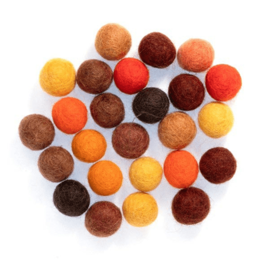 Needle Felt Shapes: 15mm Balls - 25pk | Buy Online from The Home Crafters