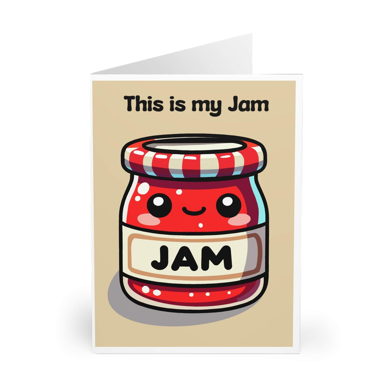 This Is My Jam – Cute Kawaii Jam Jar Greeting Card | Buy Online from The Home Crafters