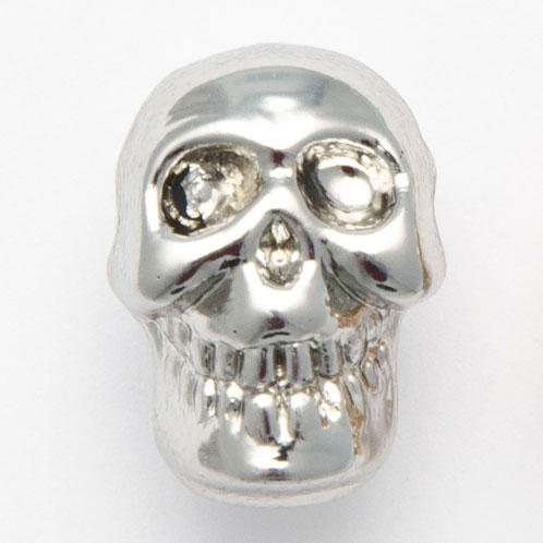 Metallic Skull Shanked Button - each