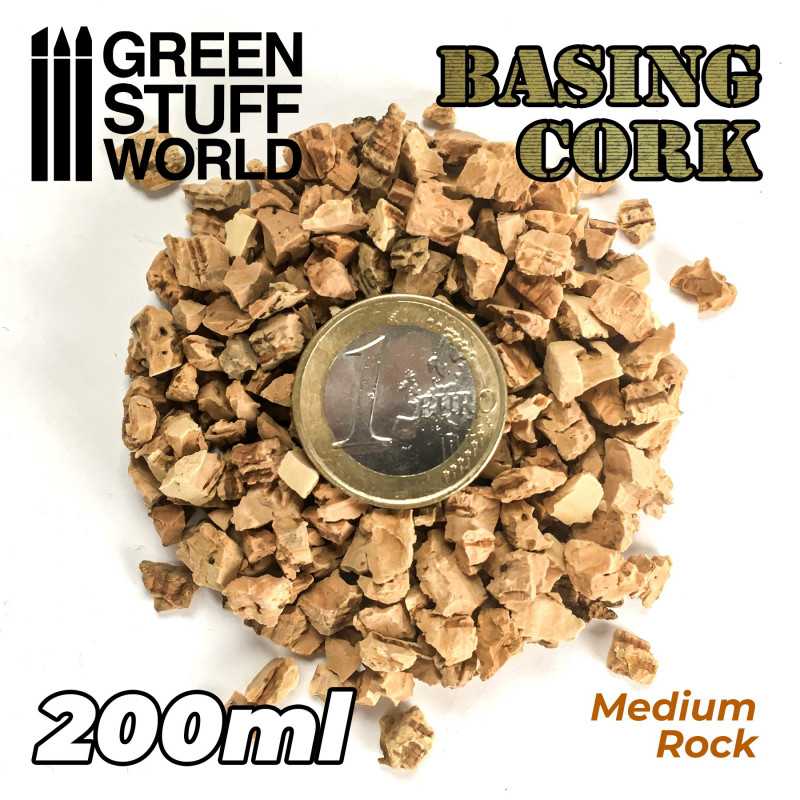 Green Stuff World: Medium Basing Cork Grit - 200ml