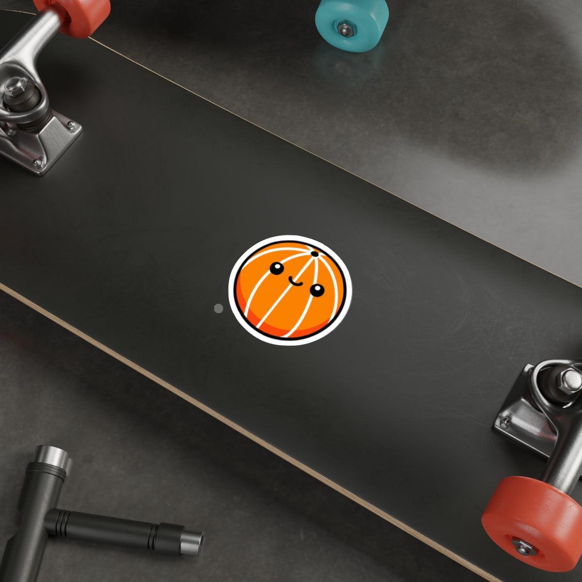 Cartoon Basketball Sticker – Fun Sports Vinyl | Buy Online from The Home Crafters