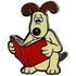 Wallace & Gromit - Gromit Reading Pin Badge