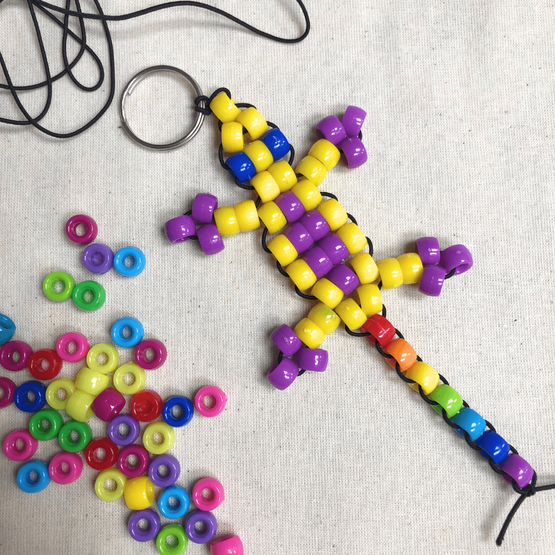 Beaded Gecko Keyring - Tuesday 5th August | Buy Online from The Home Crafters