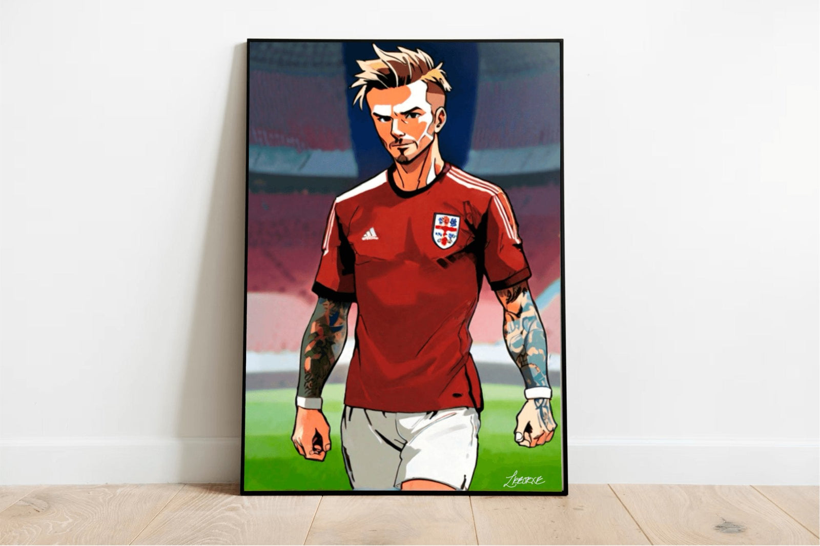David Beckham Anime Print – Iconic Football Art | Buy Online from The Home Crafters
