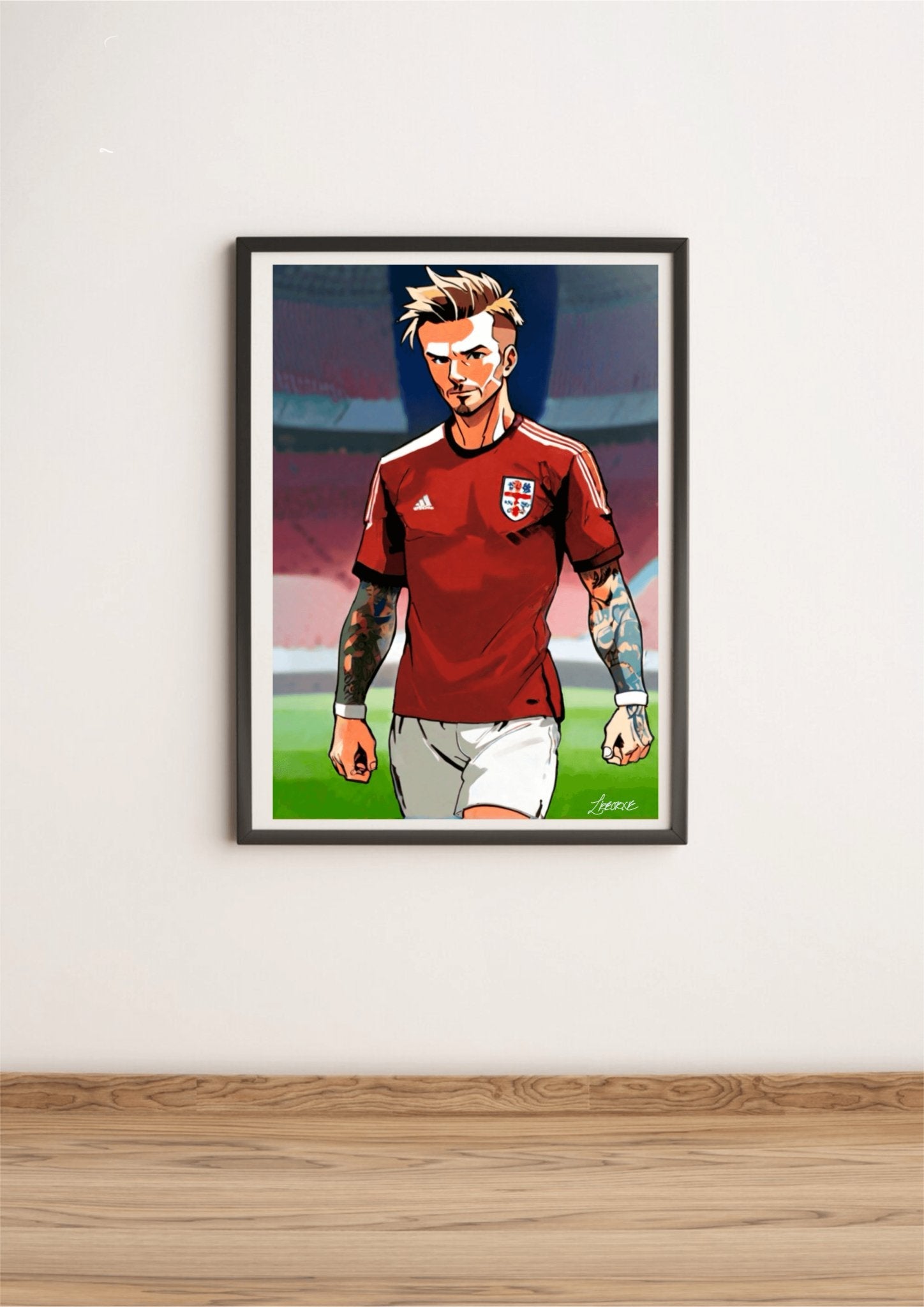 David Beckham Anime Print – Iconic Football Art | Buy Online from The Home Crafters