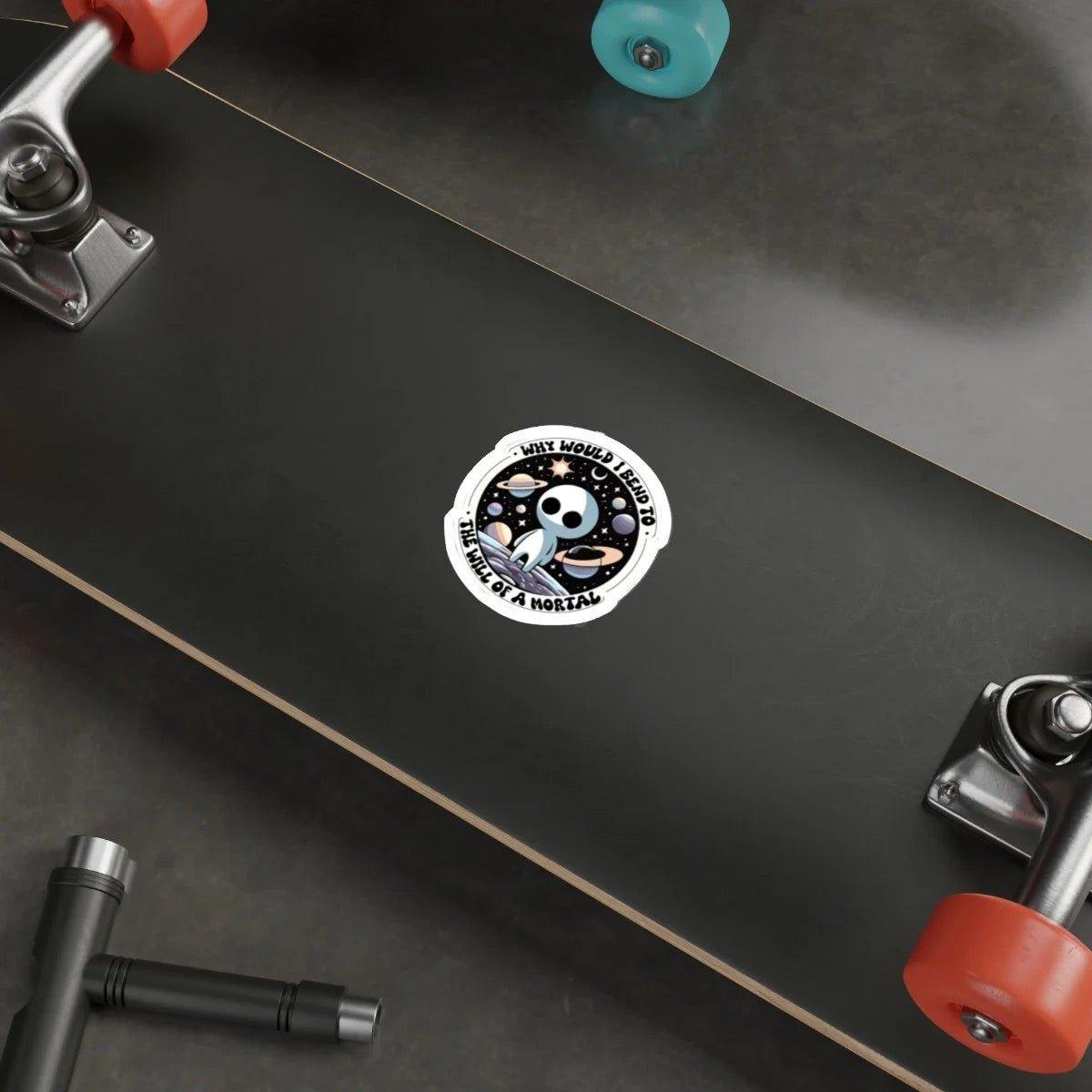 Cosmic Rebel Sticker – Why Would I Bend to a Mortal | Buy Online from The Home Crafters