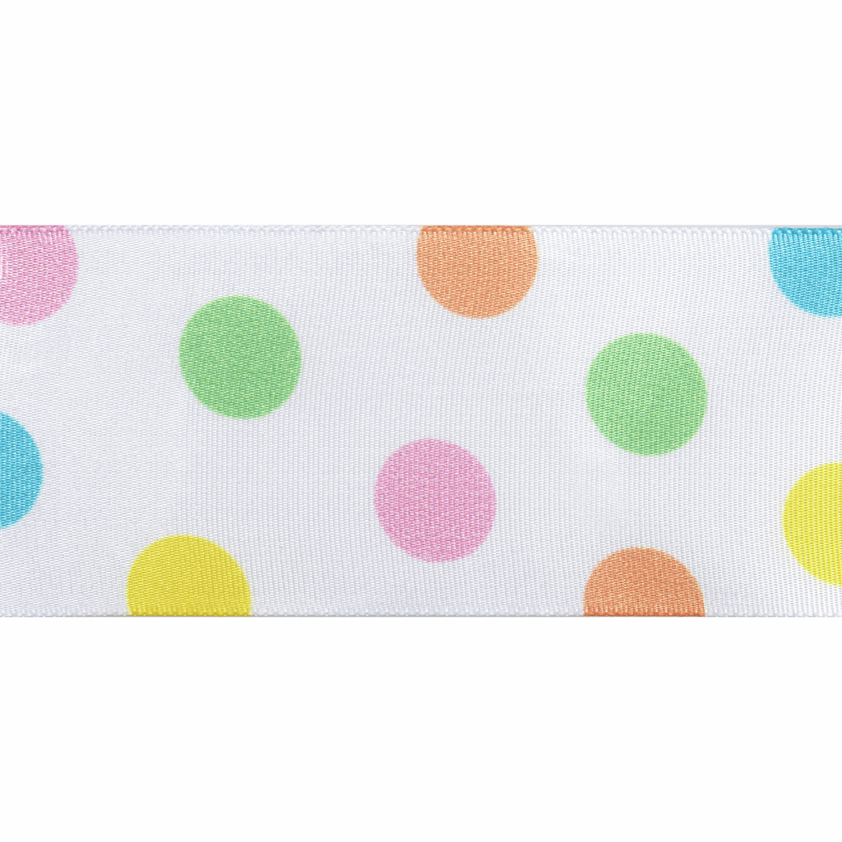 Berisfords Ribbon: Multicolour Dotty - various widths | Buy Online from The Home Crafters