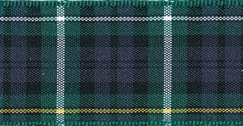 Berisfords Woven Edge Ribbon - Tartan | Buy Online from The Home Crafters