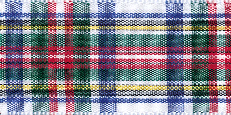 Berisfords Woven Edge Ribbon - Tartan | Buy Online from The Home Crafters